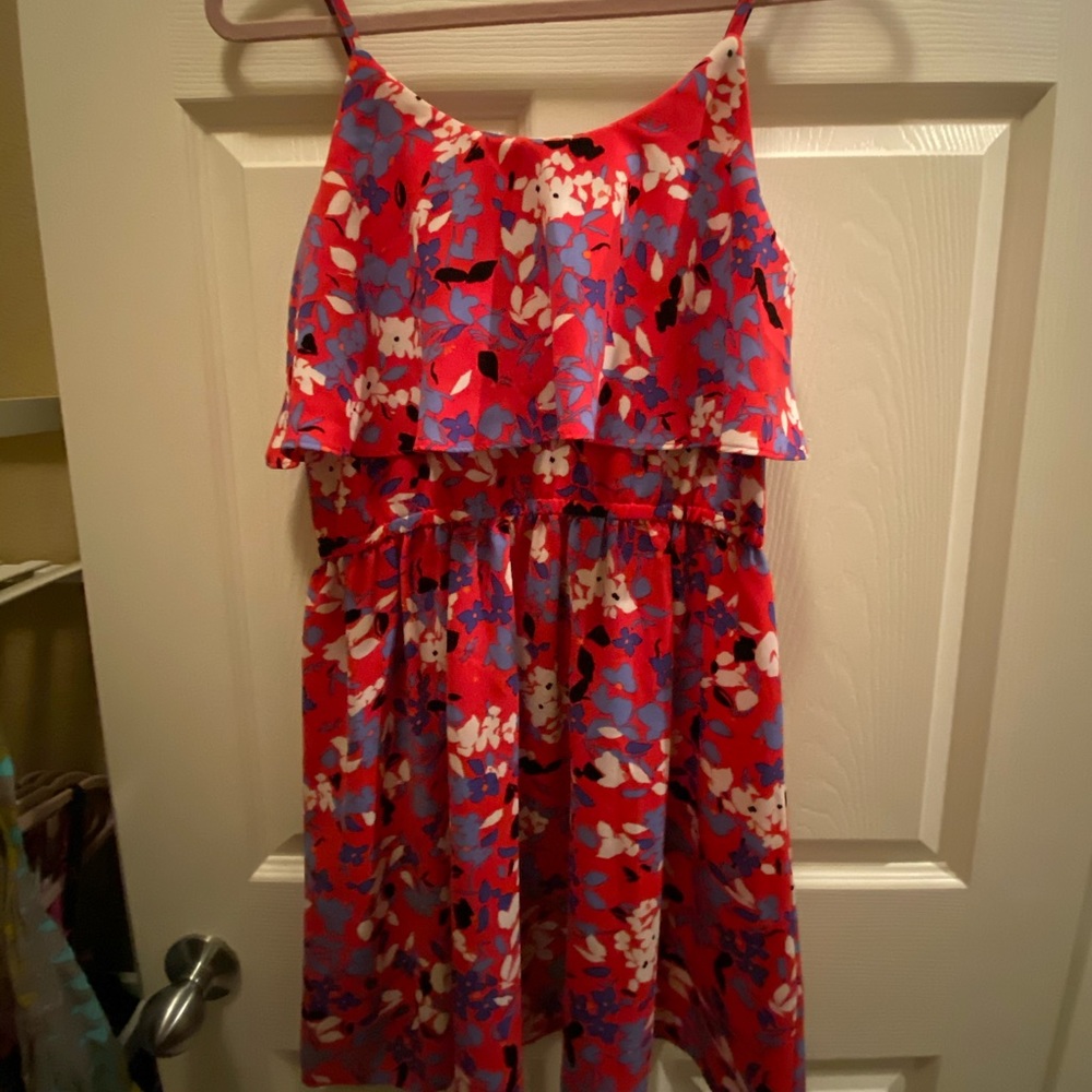 Elle pink floral dress
